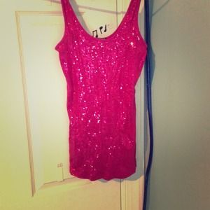 Sequined tank from Express