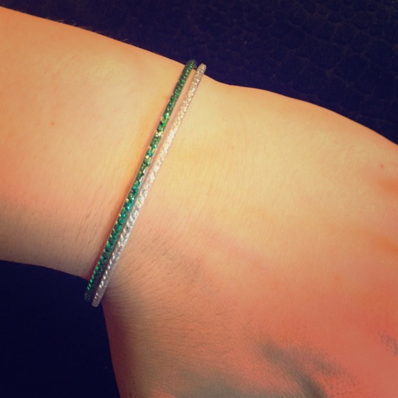 Green and Diamond Bracelets Bundle