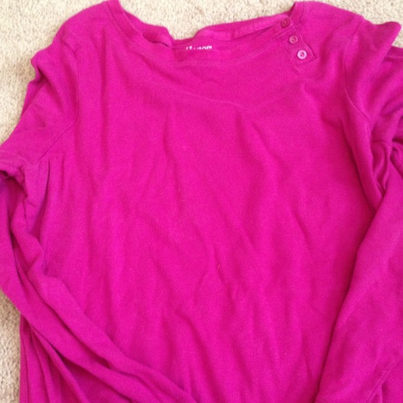 Pink long sleeved top