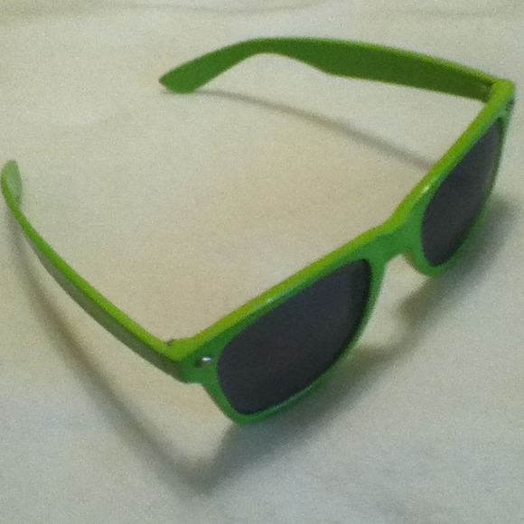 Lime Green Sunglasses - Picture 3 of 3