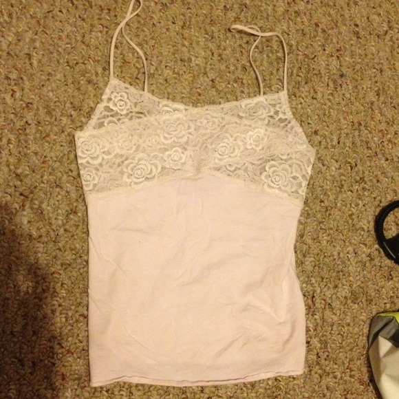 hollister cute lace tank top