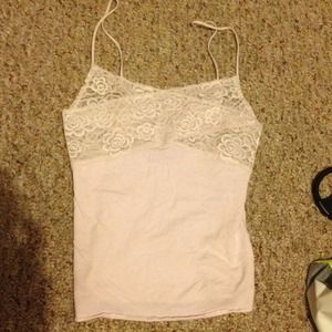 hollister cute lace tank top