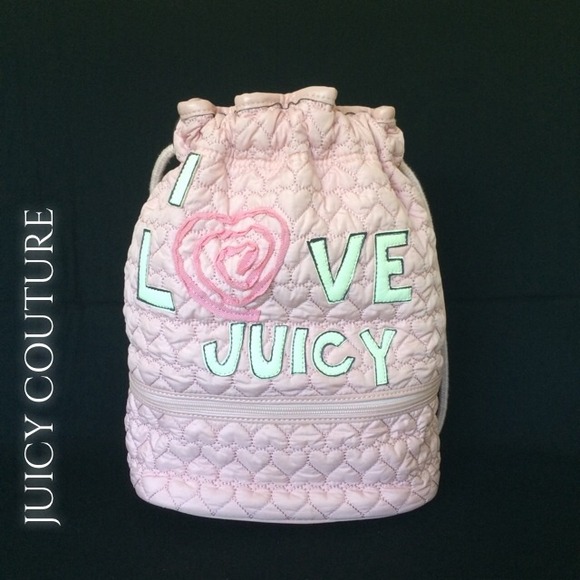 Juicy Couture Handbags - AUTHENTIC JUICY COUTURE BABY PINK BAG-PACK.