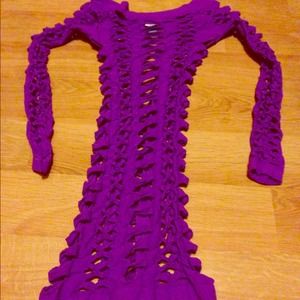 Sexy spandex fishnet dress