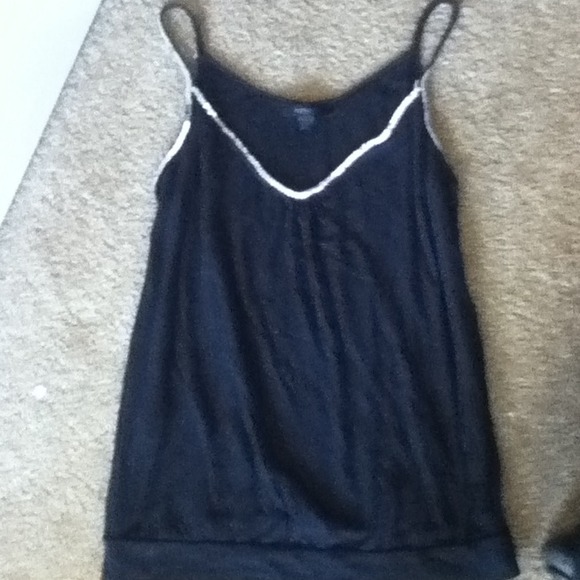 Black tank top w/sequins