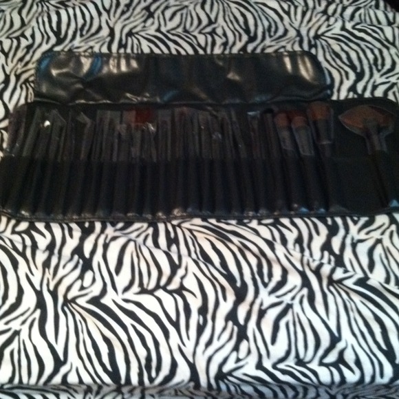 Professional make up brush set