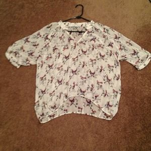 Cute white flowy top