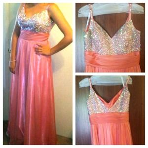 Peach/Salmon Prom Dress