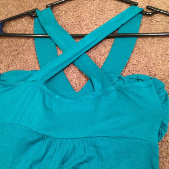 Teal sequined top - Picture 3 of 3