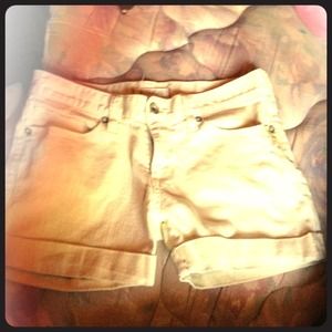 Faded yellow shorts