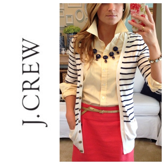💢SOLD💢 J.Crew Slim Fit Striped Oxford