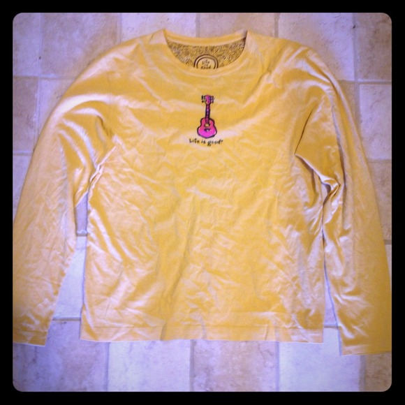 ✳Life is Good Guitar Tee, long sleeved