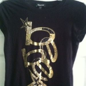 Cute black bebe shirt