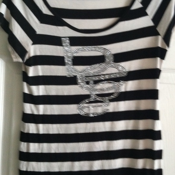 Cute stripped bebe shirt
