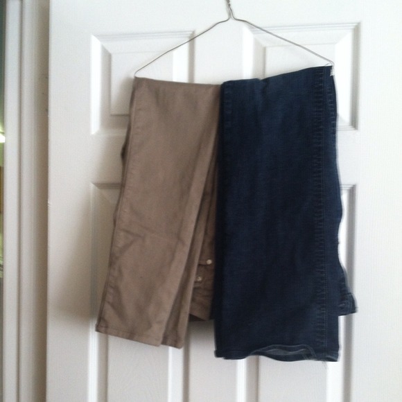 Two pair skinny jeans