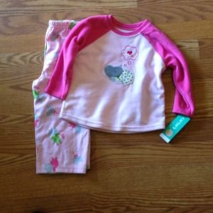 Carter's Cozy Fleece Pajama Set Size 2T Brand New