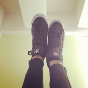 *Sharing* Black Adidas Sneaker