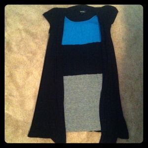 Dress w/ cardigan attached