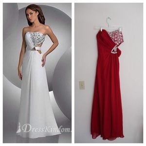 Prom dress event dress cut out a line