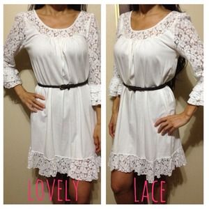 ❌Reserved❌🍒cute lace dress & leopard print top.