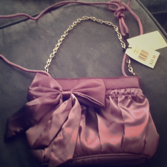 Handbags - Purple Bow Purse.