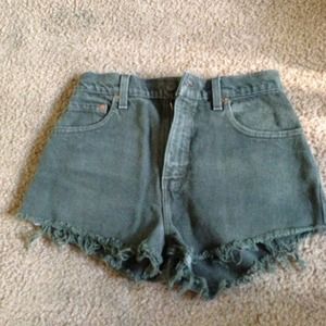 Levis High Waisted Shorts