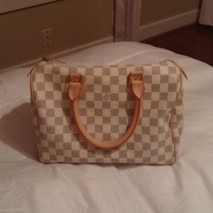 LV damier azur speedy 30