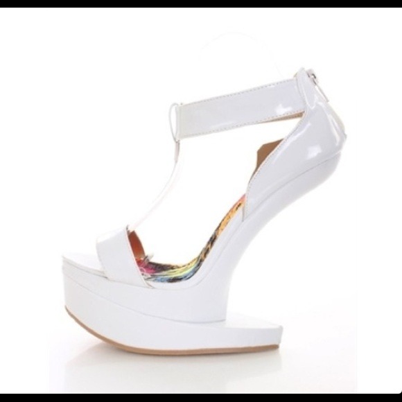 🚫SLD🚫White Heel-less Wedge - Picture 3 of 3