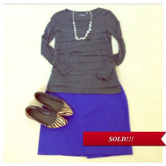SOLD!!!! NWOT assymetric layered top