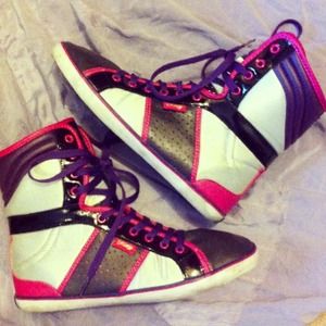 Fuschia & Purple Pastry High-Tops!