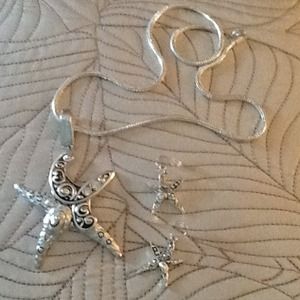 Starfish necklace/earrings