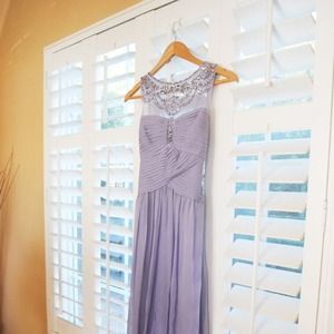 BCBGMAXAZRZIA beaded evening gown