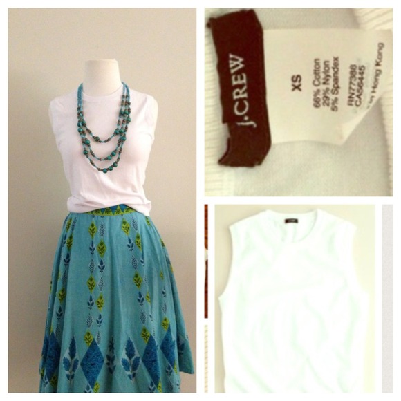 J.crew white Jackie pullover