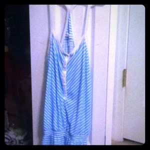 Blue stripe tank