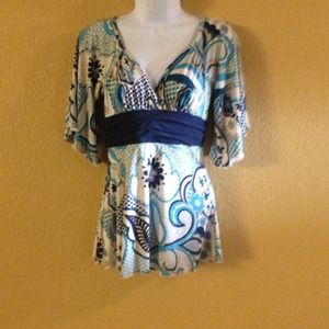 Multi blue top