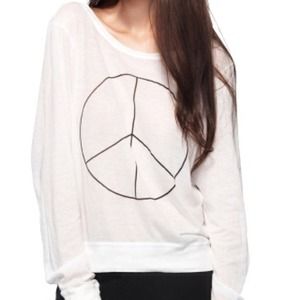 Wildfox peace sign jumper