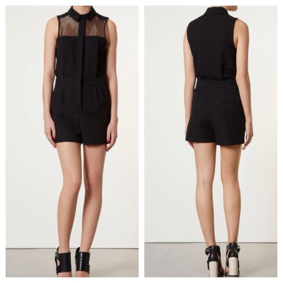 Topshop Other - Topshop Sheer Panel Romper