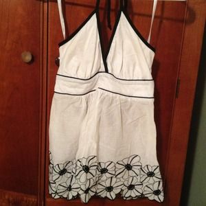 Black and white tank