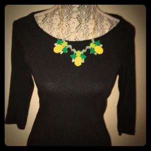 H&M Black 3/4 Length Sleeve Dress