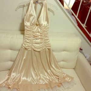 NWOT champagne colored dress