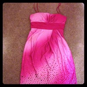 Fun, flirty, sparkly, pretty in pink dress! :)