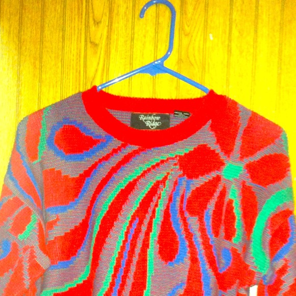 Vintage Bright Colored Sweater
