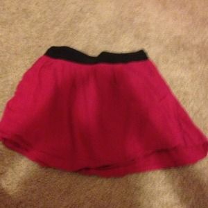 Black and pink cotton skirt!