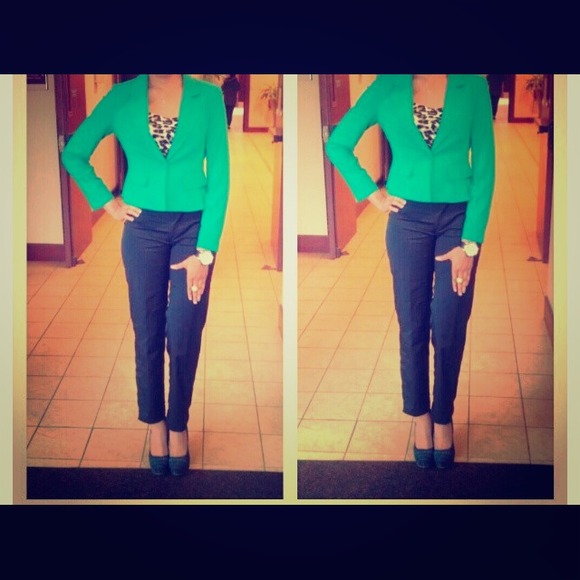 ***REDUCED PRICE**** Hot green blazer