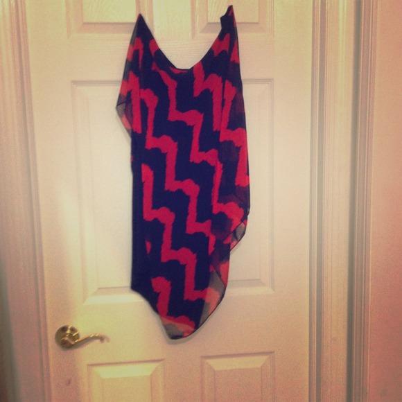 Short one sleeve cocktail dress