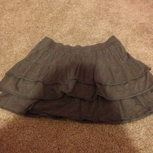Grey ruffle skirt!