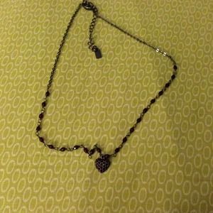 * 1928 red beaded necklace