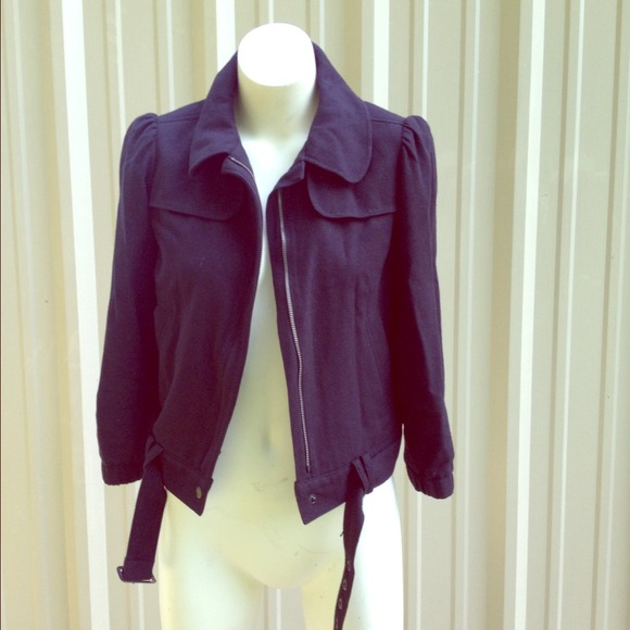 💢sold💢Gap Black Jacket 3/4 sleeves with Belt