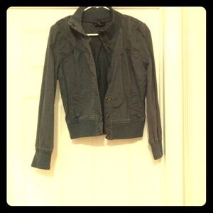 Gray button up blazer