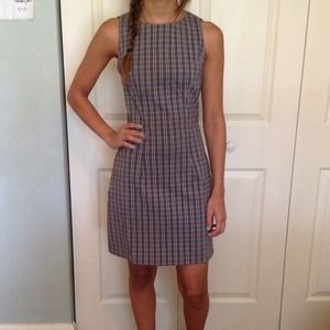 Plaid sleeveless dress
